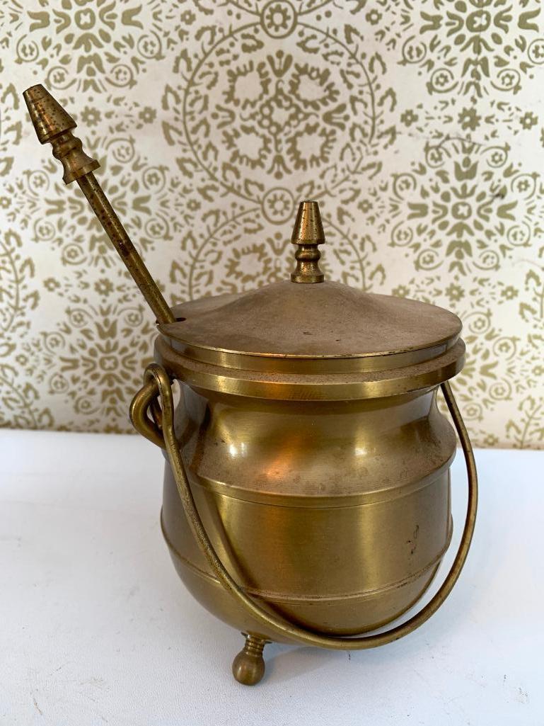 Brass Fire Starter Pot