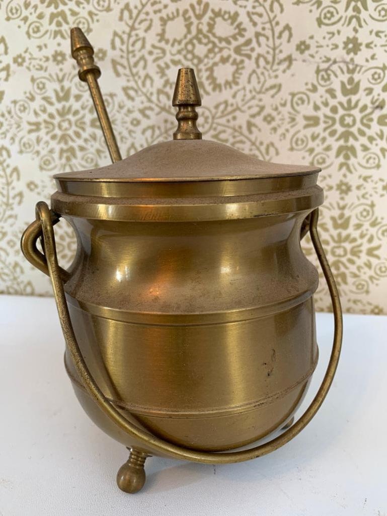 Brass Fire Starter Pot