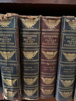 (11) Volumes "Messages & Pmapers Of The Presidents"