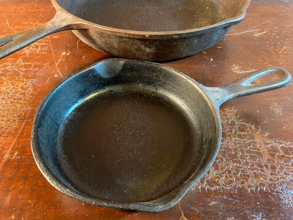 Lodge & Wagner Ware Cast Iron Skillets