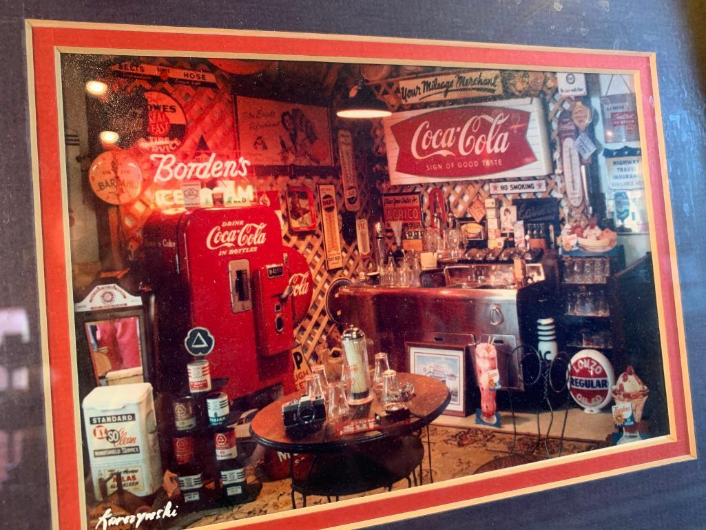 (3) Framed Coca-Cola Prints
