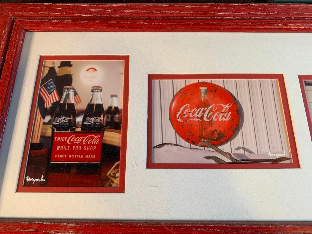 (3) Framed Coca-Cola Prints