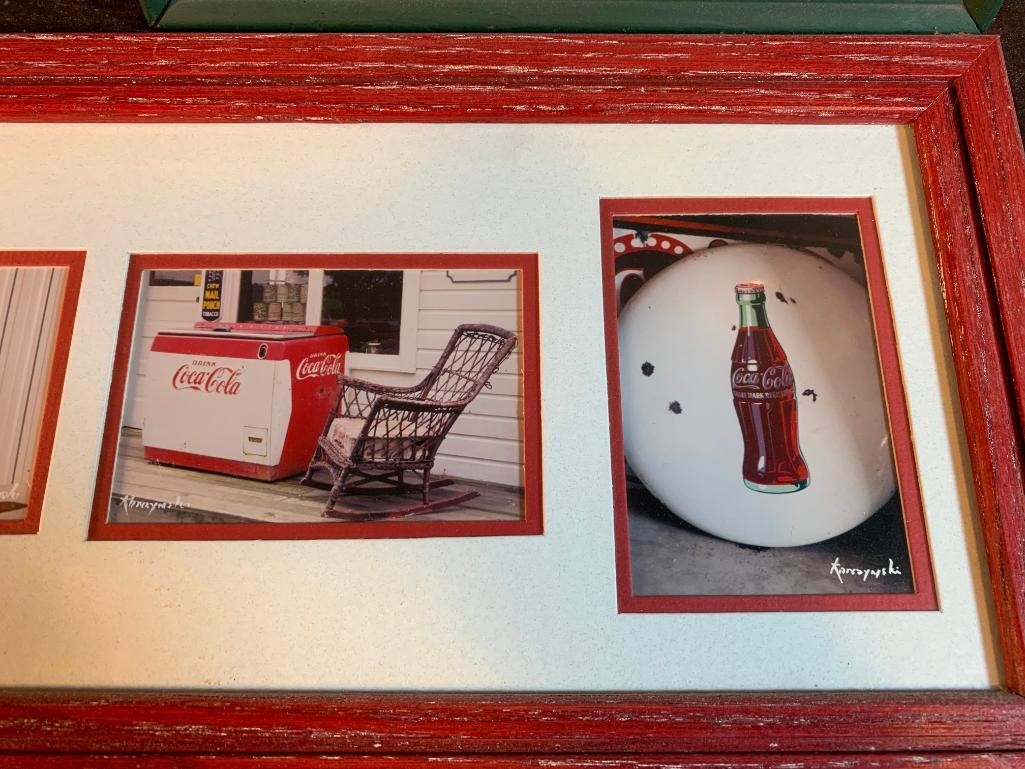 (3) Framed Coca-Cola Prints