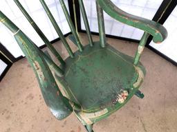 Antique Child's Boston Rocker In original Paint & Stenciling