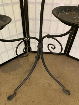 Vintage Iron 4-Arm Plant Stand