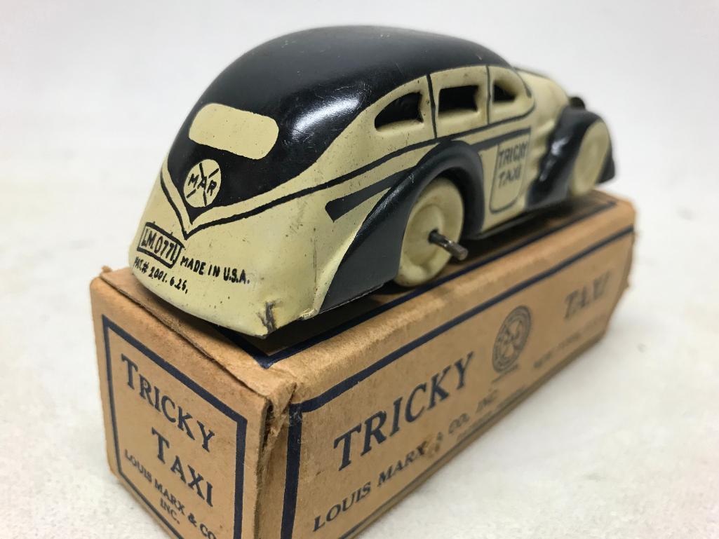 Antique Marx Wind-Up "Tricky Taxi" In Original Box