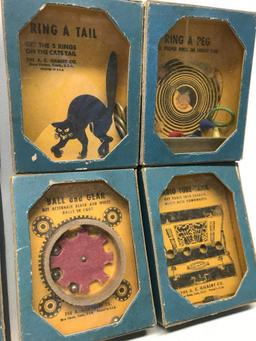 (6) Vintage A.C. Gilbert Problem Puzzles