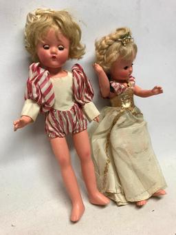 (2) Vintage Composition Dolls W/Clothes