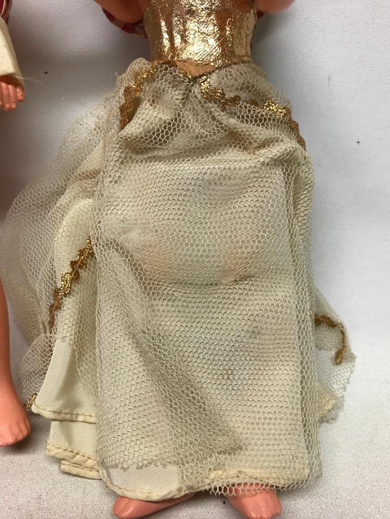 (2) Vintage Composition Dolls W/Clothes