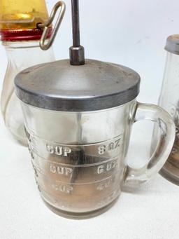 (3) Vintage Choppers: 1 & 2 Cup + Nut Chopper