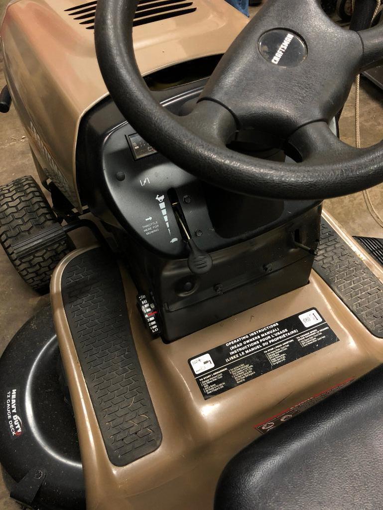 Craftsman LTX 1000 Riding Lawn Mower