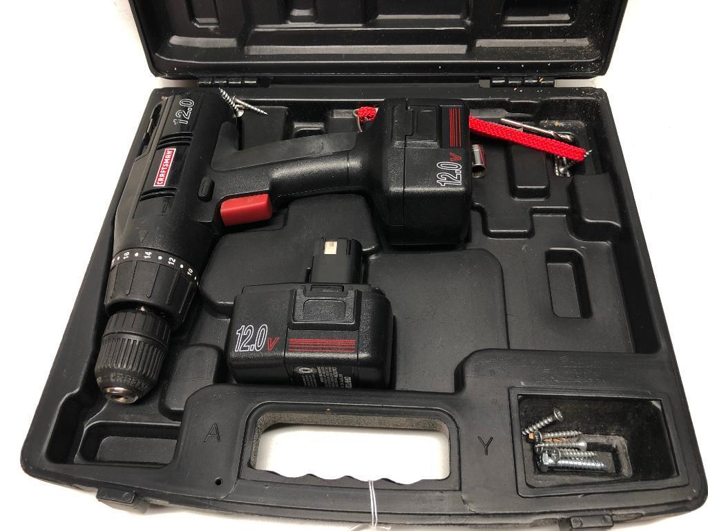 Craftsman 12V Cordless Drill W/(2) Batteries