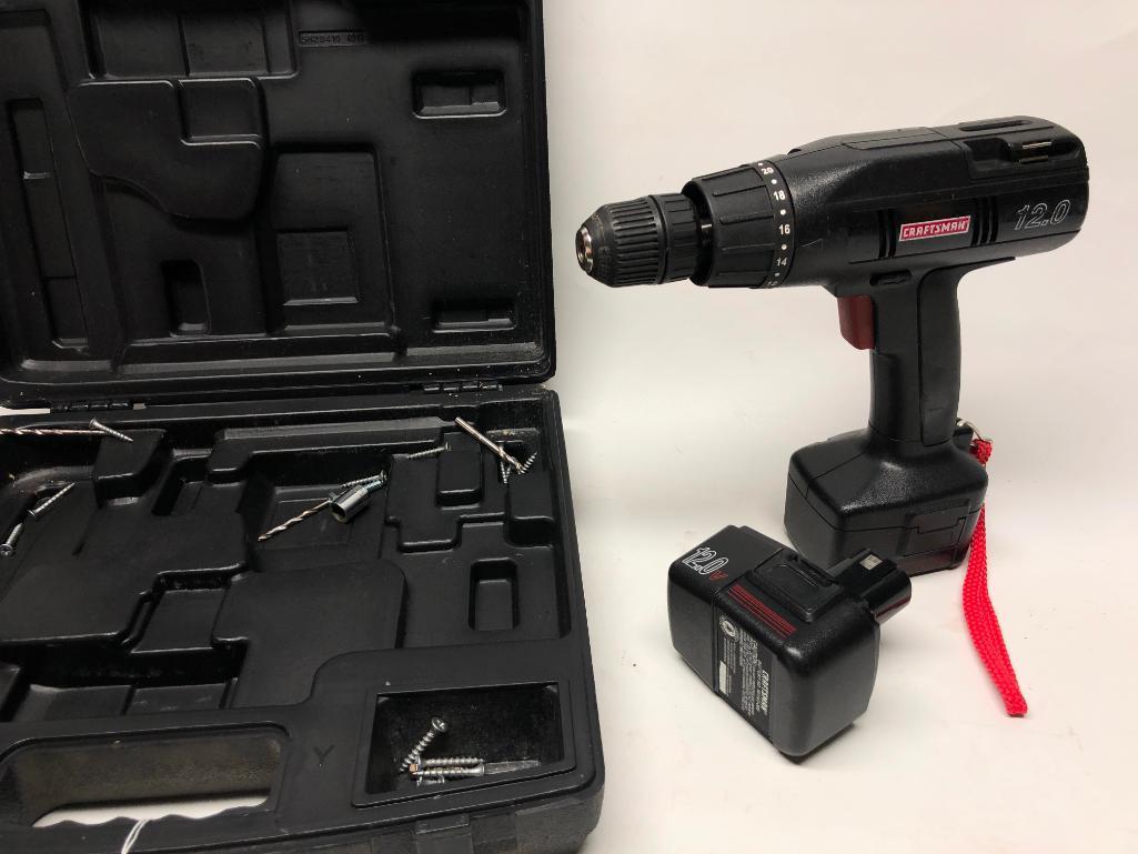 Craftsman 12V Cordless Drill W/(2) Batteries