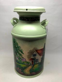 Nice Hand Painted Antique Milk Can