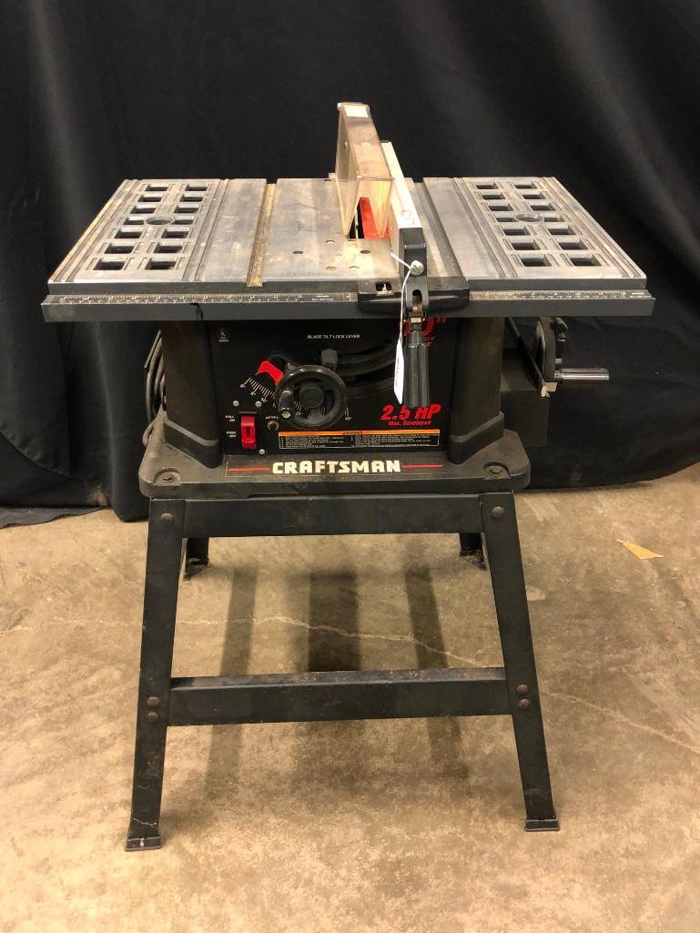 Craftsman 2.5HP 10" Table Saw On Stand