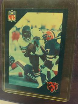 Walter Payton Plaque W/(2) Cards & Engraved Name