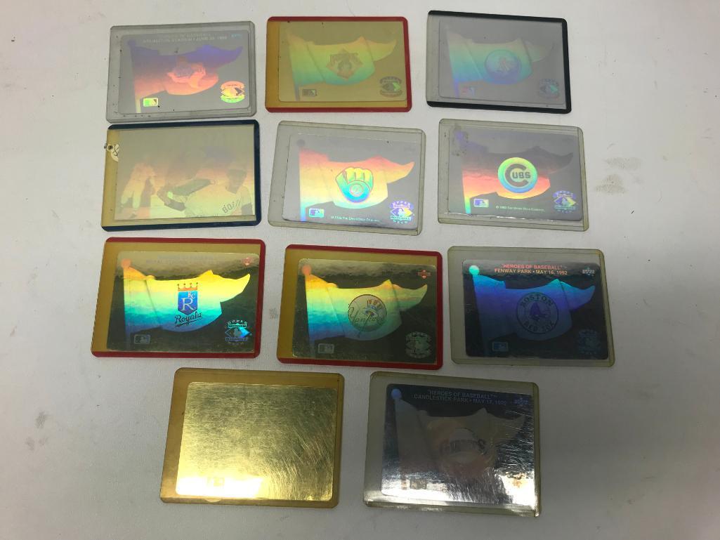 (11) 1992 Upper Deck Holographic Cards In Sleeves