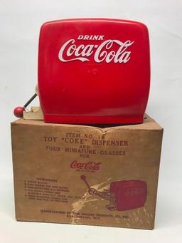 Vintage Coca-Cola Kid's Coke Dispenser In Original Box