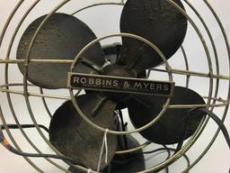 Vintage Robbins & Myers Fan In Original Box
