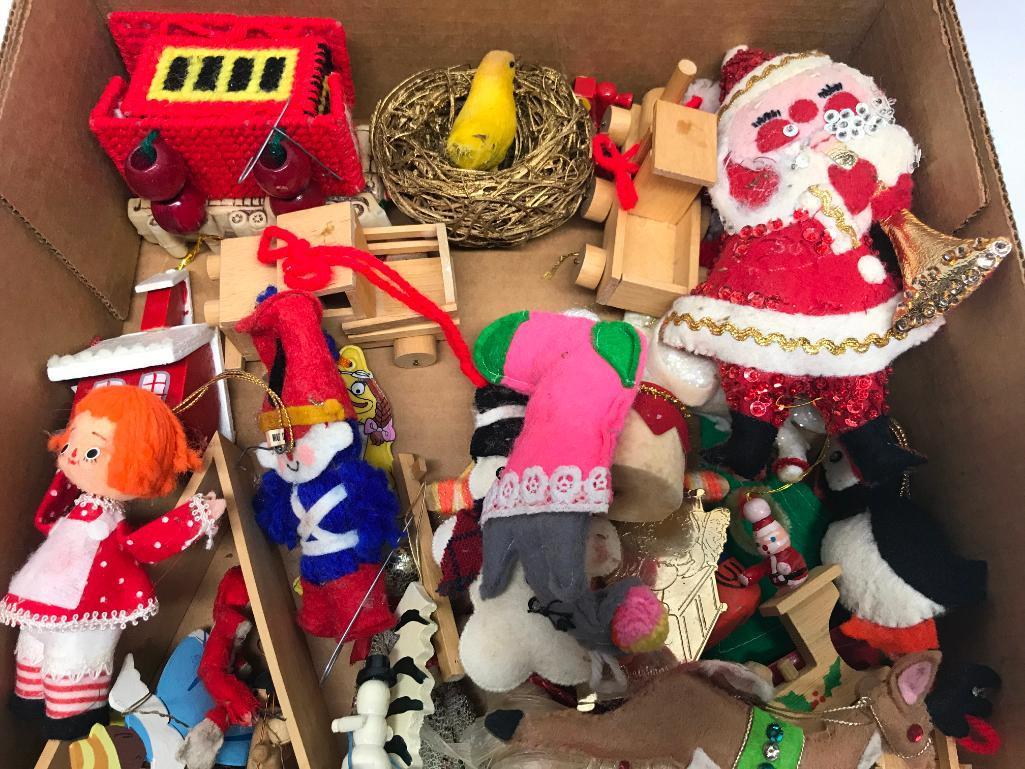 Large Group Of Wood & Hand-Made Christmas Ornaments & Similar Items