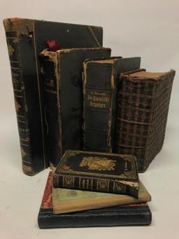 (4) 1890's German Bibles & Religious Books