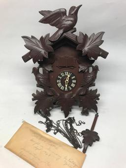 1963 German Coo-Coo Clock W/Provenance