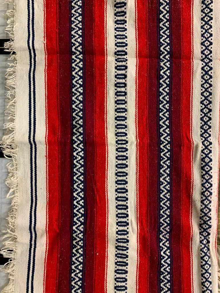 Woven Blanket W/Southwestern Look