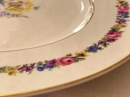 (2) Castleton Porcelain Oval Platters "Manor" Pattern