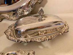 (3) Silverplated Serving Items