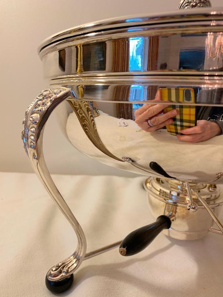 Signed "Original Alt-Heidelberg Alpaca Plated" Chafing Dish