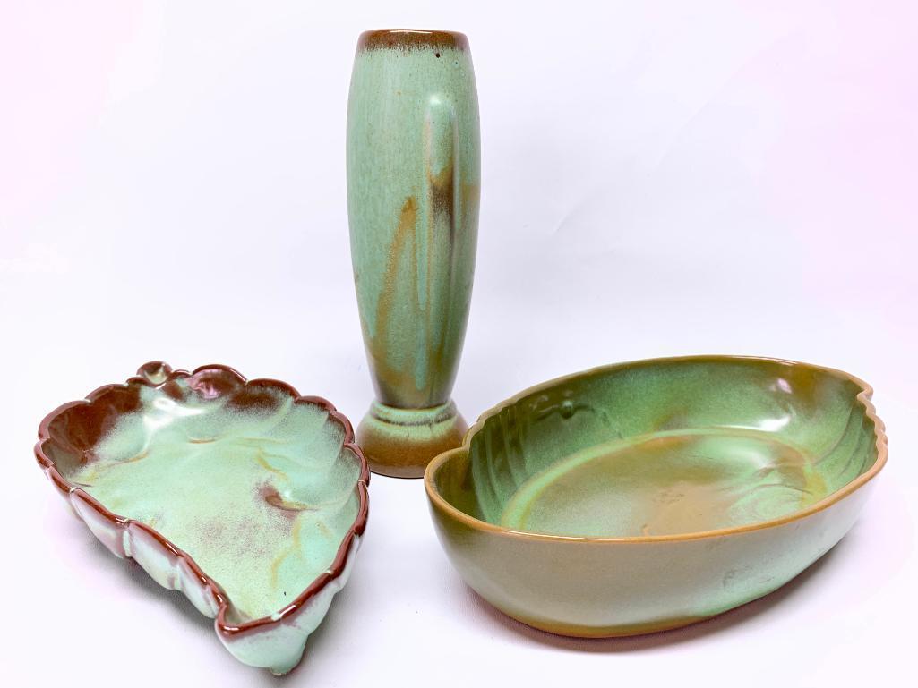 (3) Pcs. Of Frankoma Pottery: (2) Bowls & Vase