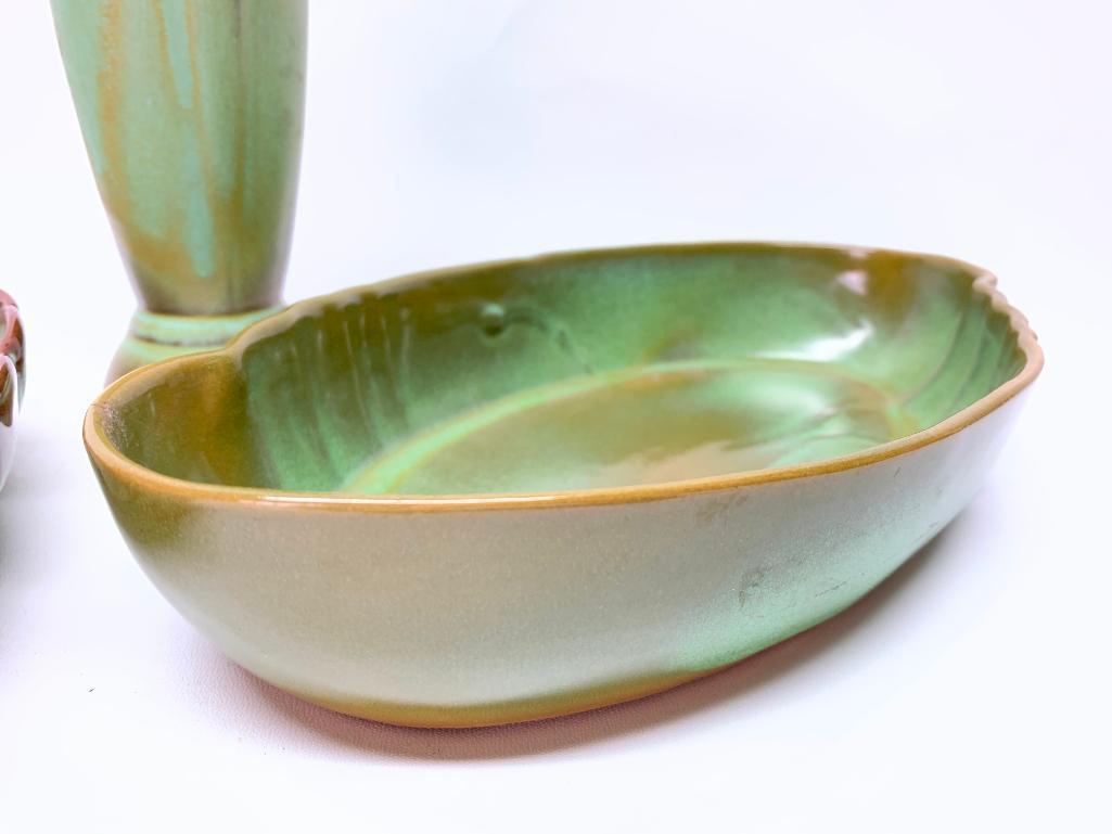 (3) Pcs. Of Frankoma Pottery: (2) Bowls & Vase