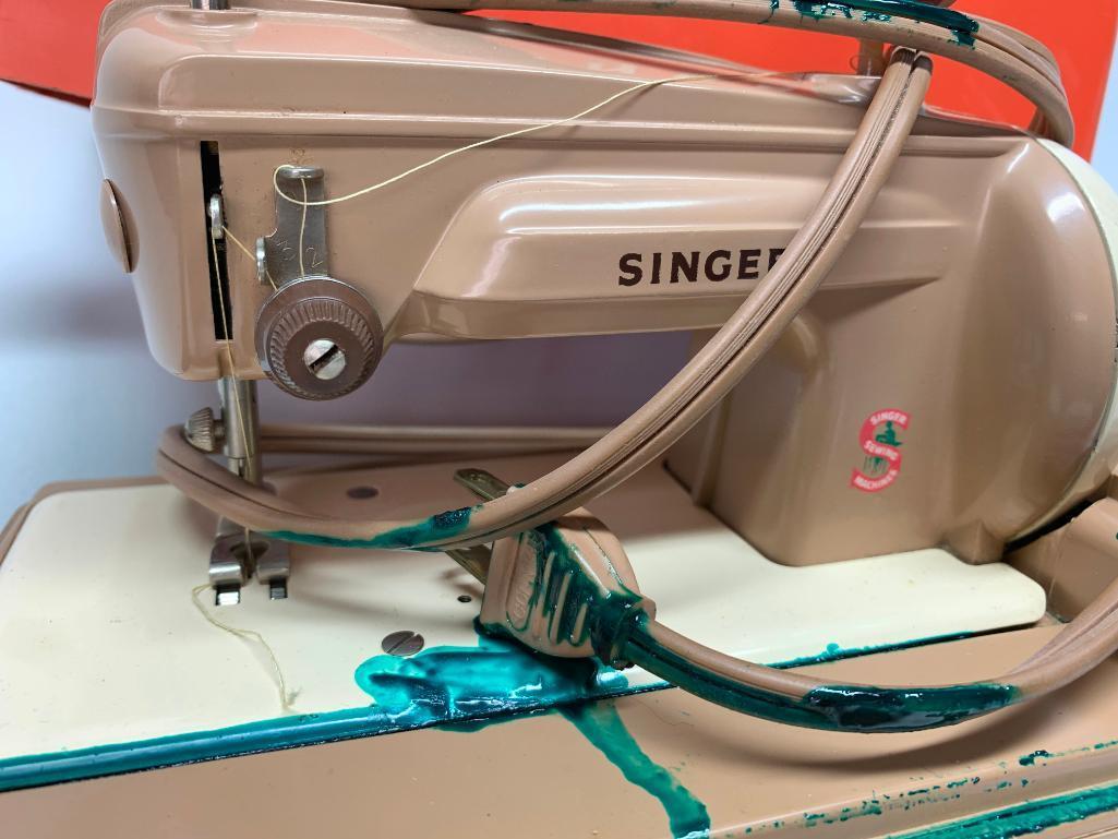 Singer "Sewhandy" Electric Sewing Machine W/Attachments