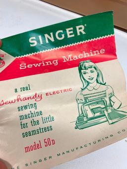 Singer "Sewhandy" Electric Sewing Machine W/Attachments