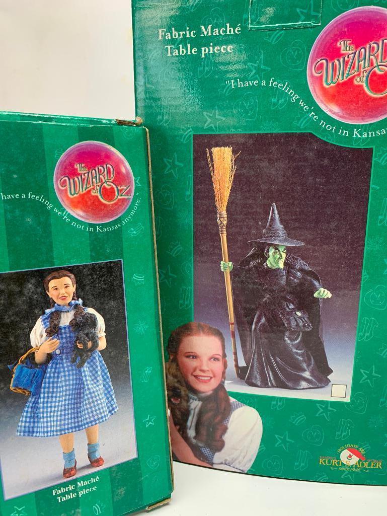 (7) Pcs. "Wizard Of Oz" Figures W/Boxes By Kurt S. Adler 2001