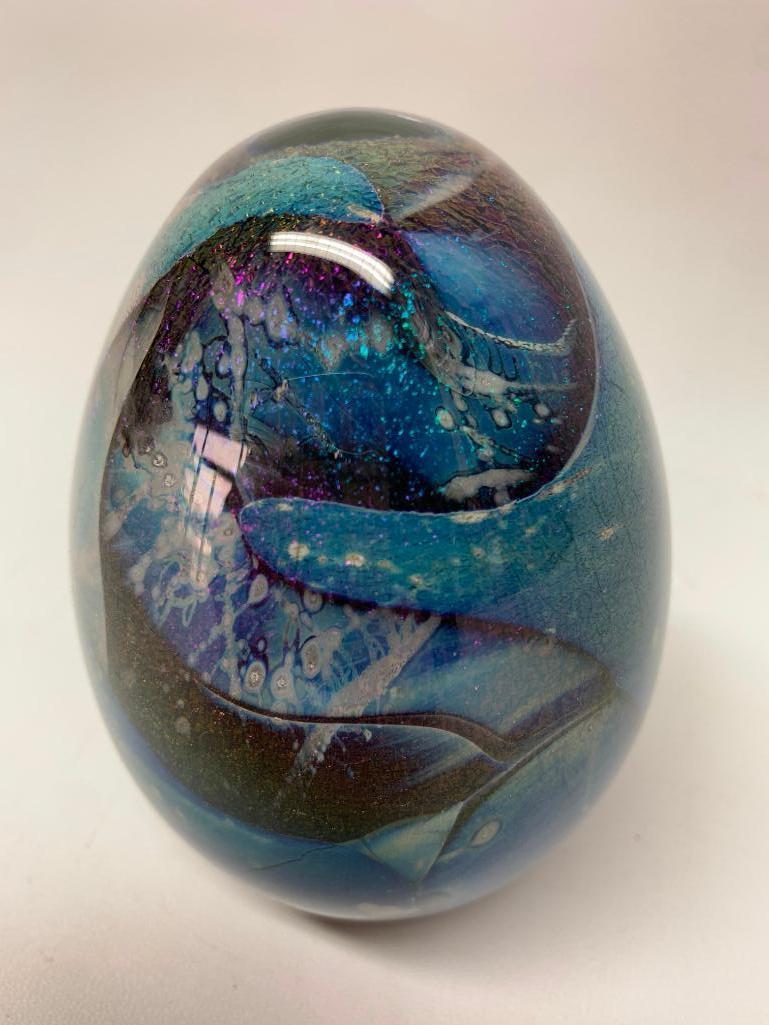 Contemporary Unsigned Art Glass Paperweight