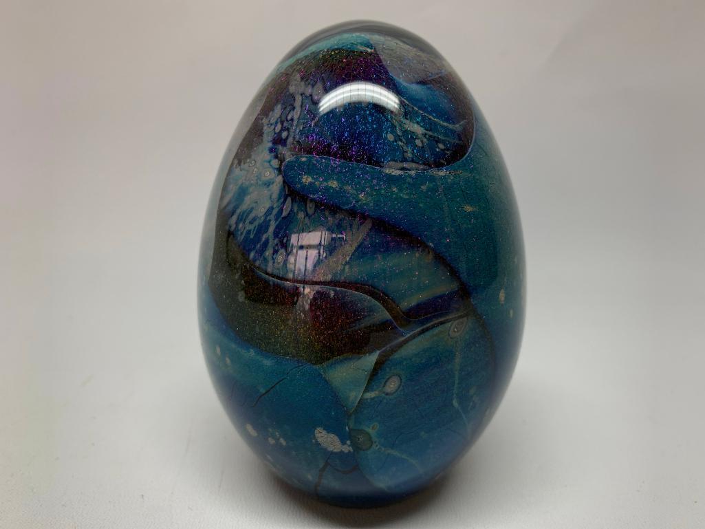 Contemporary Unsigned Art Glass Paperweight