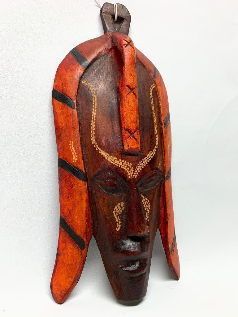 Carved Wooden Tribal Mask From Kenya