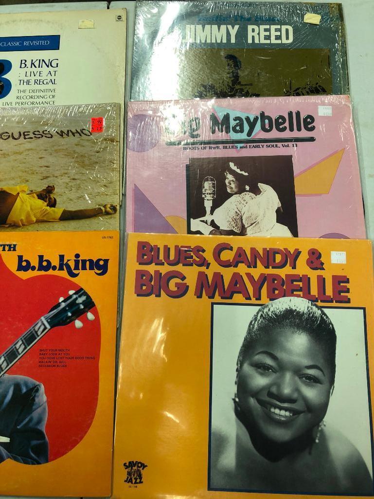 Group of (9) Blues Records