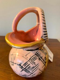 Hull Pottery "Blossom" Handled Pitcher