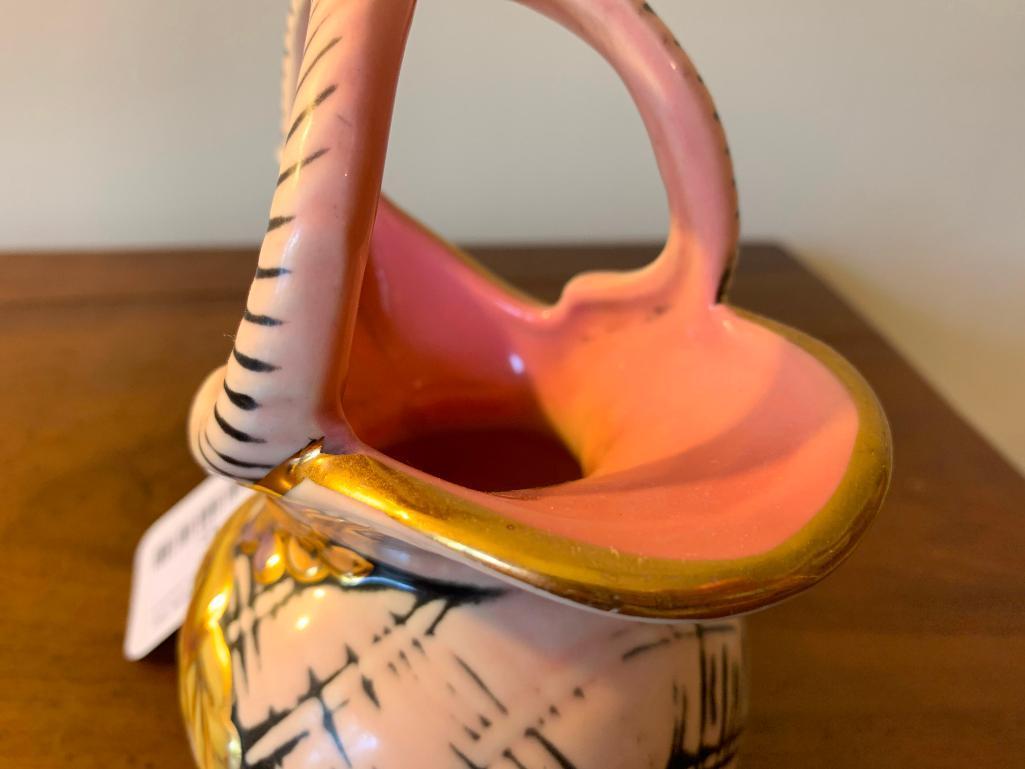 Hull Pottery "Blossom" Handled Pitcher