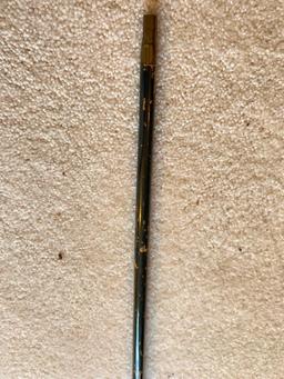 Antique Walking Stick W/Plated Knob