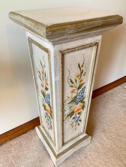 Hand Painted Wooden Fern/Plant Stand