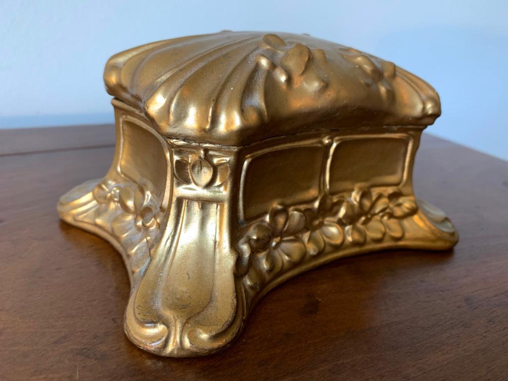 Art Nouveau Lidded Jewelry Box
