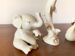 (3) Lenox Porcelain Animals