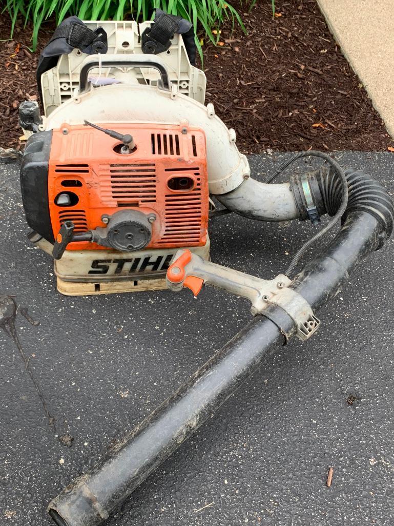 Stihl Gas, Backpack Blower, Motor Pulls Through