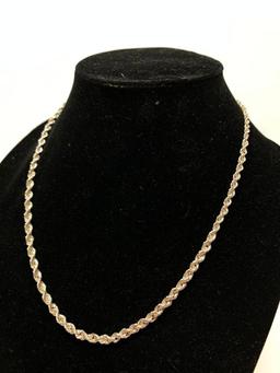 Rope Twist .925 Sterling Necklace
