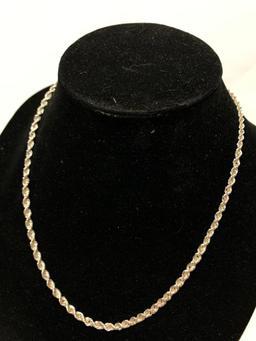 Rope Twist .925 Sterling Necklace