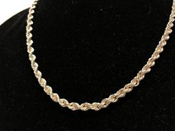 Rope Twist .925 Sterling Necklace