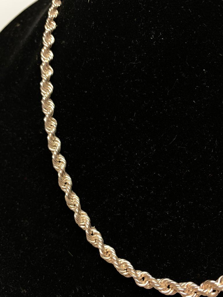 Rope Twist .925 Sterling Necklace